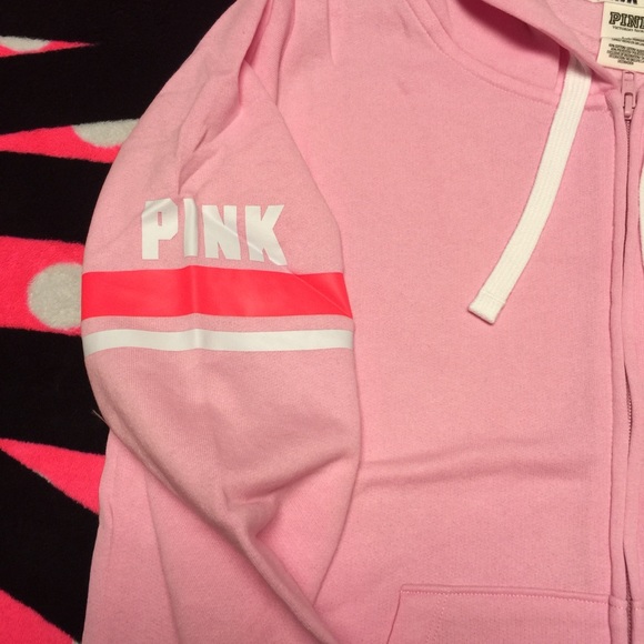 SOLD 🎀 VS PINK Full Zip Hoodie - Picture 3 of 4